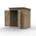 Beckwood Shiplap Pressure Treated 6 x 4 Double Door Pent Shed