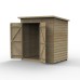 Beckwood Shiplap Pressure Treated 6 x 4 Double Door Pent Shed (No Windows)