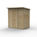 Beckwood Shiplap Pressure Treated 6 x 4 Double Door Pent Shed (No Windows)
