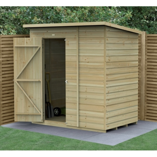 Beckwood Shiplap Pressure Treated 6 x 4 Pent Shed (No Windows)