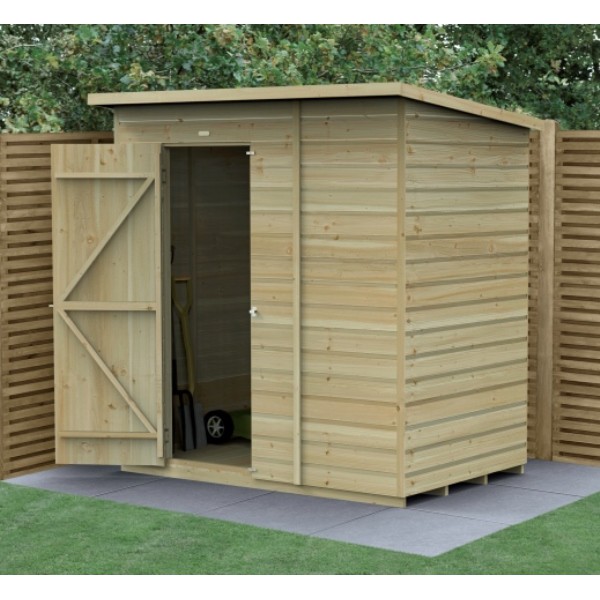 Beckwood Shiplap Pressure Treated 6 x 4 Pent Shed