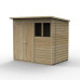 Beckwood Shiplap Pressure Treated 7 x 5 Double Door Pent Shed (Two Windows)