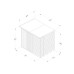 Beckwood Shiplap Pressure Treated 7 x 5 Double Door Pent Shed