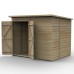 Beckwood Shiplap Pressure Treated 8 x 6 Double Door Pent Shed
