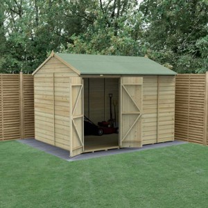 Beckwood Shiplap Pressure Treated 10 x 8 Double Door Reverse Apex Shed