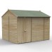 Beckwood Shiplap Pressure Treated 10 x 8 Double Door Reverse Apex Shed (No Windows)