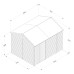 Beckwood Shiplap Pressure Treated 10 x 8 Double Door Reverse Apex Shed