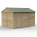 Beckwood Shiplap Pressure Treated 12 x 8 Double Door Reverse Apex Shed (No Windows)