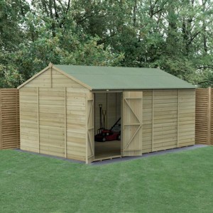 Beckwood Shiplap Pressure Treated 15 x 10 Double Door Reverse Apex Shed