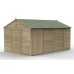 Beckwood Shiplap Pressure Treated 15 x 10 Double Door Reverse Apex Shed (No Windows)