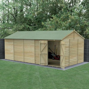 Beckwood Shiplap Pressure Treated 20 x 10 Double Door Reverse Apex Shed