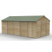 Beckwood Shiplap Pressure Treated 20 x 10 Double Door Reverse Apex Shed (No Windows)