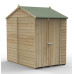 Beckwood Shiplap Pressure Treated 5 x 7 Double Door Reverse Apex Shed (No Windows)