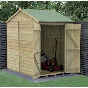 Beckwood Shiplap Pressure Treated 5 x 7 Double Door Reverse Apex Shed (No Windows)