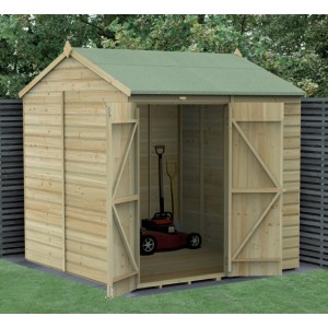 Beckwood Shiplap Pressure Treated 7 x 7 Double Door Reverse Apex Shed