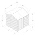 Beckwood Shiplap Pressure Treated 7 x 7 Double Door Reverse Apex Shed