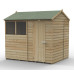 Beckwood Shiplap Pressure Treated 8 x 6 Reverse Apex Shed (Two Windows)