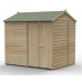 Beckwood Shiplap Pressure Treated 8 x 6 Double Door Reverse Apex Shed (No Windows)