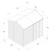 Beckwood Shiplap Pressure Treated 8 x 6 Double Door Reverse Apex Shed