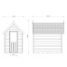 Redwood Lap Forest Retreat Shed 5 x 8