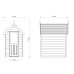Redwood Lap Forest Retreat Shed 4 x 6