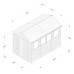 Timberdale Tongue & Groove Pressure Treated 6 x 10 Apex Shed (Four Windows)
