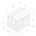 Timberdale Tongue & Groove Pressure Treated 6 x 8 Apex Shed (Three Windows)