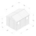 Timberdale Tongue & Groove Pressure Treated 8 x 10 Apex Shed (Four Windows)