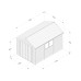 Timberdale Tongue & Groove Pressure Treated 8 x 12 Double Door Apex Shed (Two Windows)