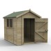 Timberdale Tongue & Groove Pressure Treated 6 x 8 Apex Shed (Two Windows)