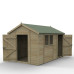 Timberdale Tongue & Groove Pressure Treated 8 x 12 Combo Shed (Two Windows)