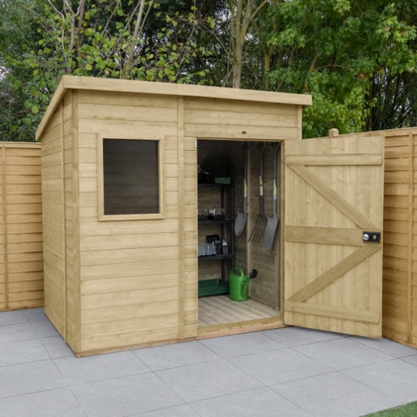 Timberdale Tongue & Groove Pressure Treated 7 x 5 Pent Shed