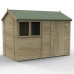 Timberdale Tongue & Groove Pressure Treated 10 x 6 Reverse Apex Shed (Two Windows)
