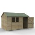 Timberdale Tongue & Groove Pressure Treated 12 x 8 Reverse Apex Shed (Two Windows)