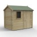 Timberdale Tongue & Groove Pressure Treated 8 x 6 Reverse Apex Shed (One Window)