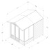 4Life Overlap Pressure Treated 6 x 8 Double Door Apex Summerhouse