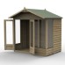 4Life Overlap Pressure Treated 7 x 5 Double Door Apex Summerhouse