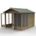 4Life Overlap Pressure Treated 8 x 10 Double Door Apex Summerhouse