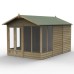 4Life Overlap Pressure Treated 8 x 12 Double Door Apex Summerhouse