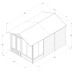4Life Overlap Pressure Treated 8 x 12 Double Door Apex Summerhouse