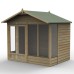 4Life Overlap Pressure Treated 8 x 6 Double Door Apex Summerhouse