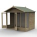 4Life Overlap Pressure Treated 8 x 6 Double Door Apex Summerhouse