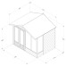 4Life Overlap Pressure Treated 8 x 6 Double Door Apex Summerhouse