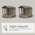 4Life Overlap Pressure Treated 8 x 10 Double Door Apex Summerhouse