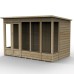 4Life Overlap Pressure Treated 10 x 6 Double Door Pent Summerhouse