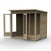 4Life Overlap Pressure Treated 7 x 5 Double Door Pent Summerhouse