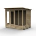 4Life Overlap Pressure Treated 7 x 5 Double Door Pent Summerhouse