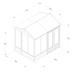 4Life Overlap Pressure Treated 8 x 6 Double Door Reverse Apex Summerhouse