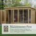 4Life Overlap Pressure Treated 8 x 10 Double Door Apex Summerhouse