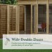 4Life Overlap Pressure Treated 8 x 10 Double Door Apex Summerhouse